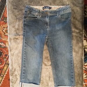 Mini Boden jean denim Capri kids